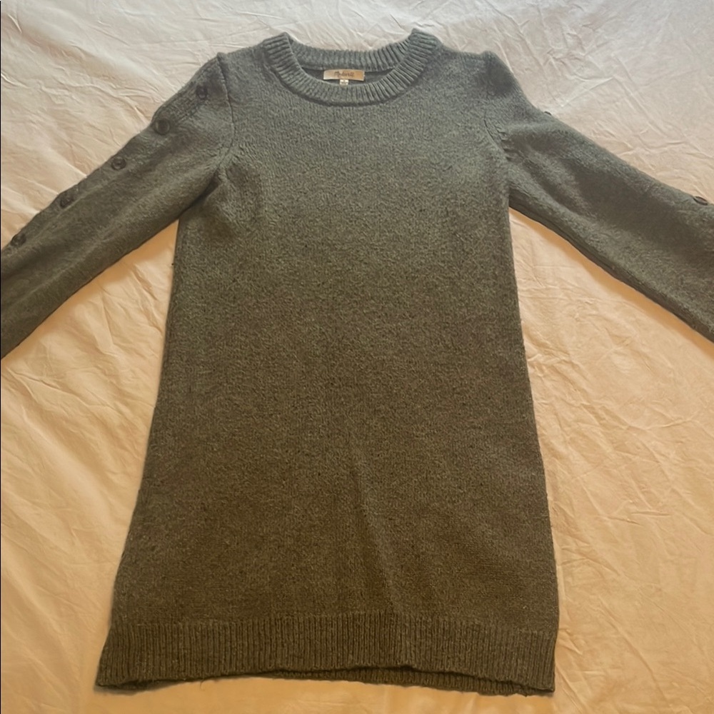 Madewell Women's Charcoal Crew Neck Sweater